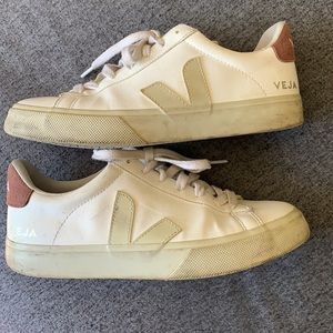Veja pink and beige sneakers